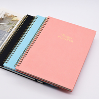 Cuadernos Espirales de Colores, Cuaderno de Espiral Resistente de Cuero, Diario para la Planificación Diaria de Estudiantes, Escritura y Diarios