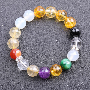 Venta al por mayor tendencia Original amarillo Ojo de Tigre citrino con cuentas Vintage religioso geométrico regalo de <span class=keywords><strong>boda</strong></span> pulsera <span class=keywords><strong>para</strong></span> parejas hombres mujeres - Product Image 2