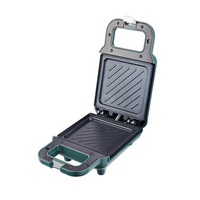 Mini gaufrier électrique en plastique, gaufres individuelles 13x12cm, plaques antiadhésives, thermostat réglable, 650W, usage domestique, garantie 1 an