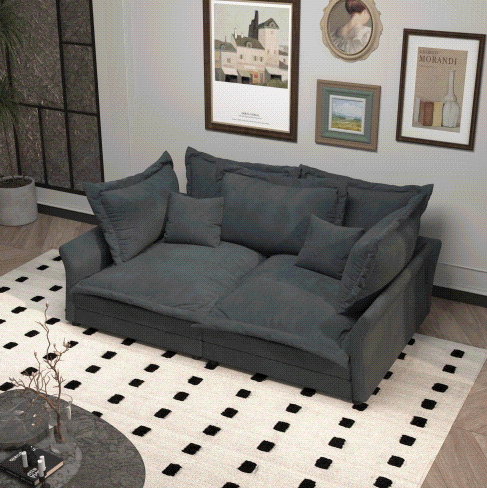 Gris + Terciopelo + 3 Plazas