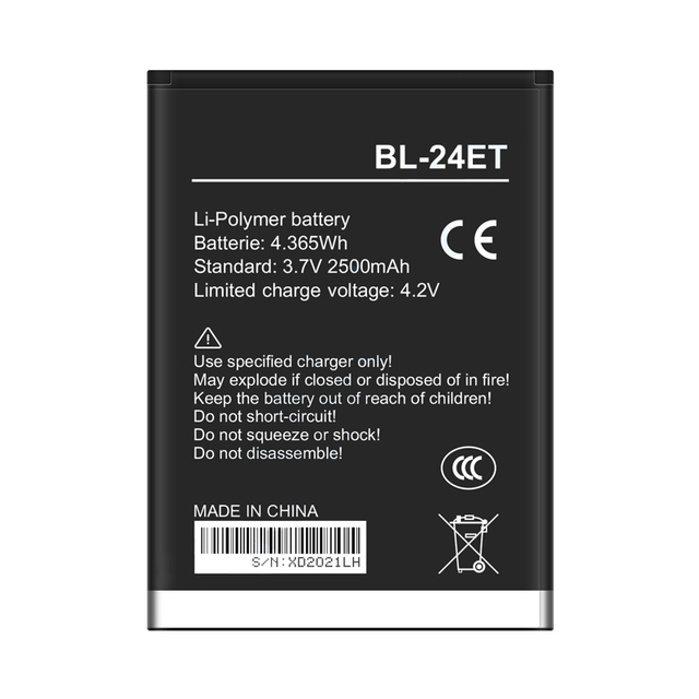 BL-24ET 2500mAh B1 POP1 B1F Mobile Phone Battery for Tecno for B1G BIC F3 B1 POP 2 BIF Phone Battery