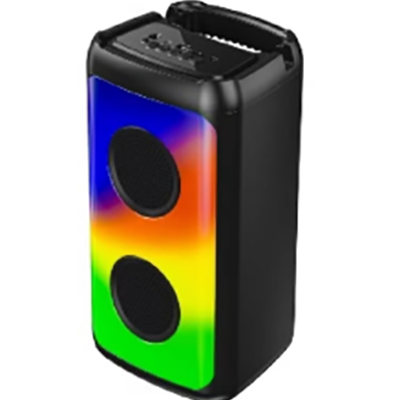 10W High Level Double 4inch Speaker Heavy Bass RGB Led Lights IPX FM Radio TF AUX for 5.3 Remote Gaming Speaker