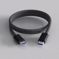 Câble de données magnétique Type-C anti-emmêlement, câble de charge rapide USB-C vers USB Type-C PD 60/66 W pour iPhone et Samsung