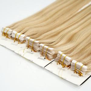 Extensiones de Cabello Humano Remy 100% al por Mayor con Cinta Adhesiva Invisible, Calidad 12A, Cabello Ruso de Doble Trama - Product Image 2