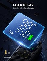 Gonfleur de pneus de voiture portable Lamicall VHEP03 150 PSI, compresseur d'air durable en ABS, affichage numérique, pompe à pneus électrique pour voiture et moto