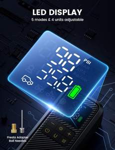 लैमिकल vhp03 150psi पोर्टेबल कार टायर इंफ्लेवेटर टिकाऊ एब्स एयर कंप्रेसर डिजिटल डिस्प्ले इलेक्ट्रिक टायर पंप कार मोटरसाइकिल - Product Image 5