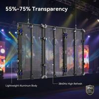 Écran LED transparent Vishow6.0 léger P3.91 7,82 mm, étanche IP43, couleur 16 bits, pour fond de scène, affichage LED créatif