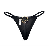 Vente en gros de lingerie sexy, sous-vêtements string, bikini de plage, bijoux de corps en strass noirs, string pour femmes