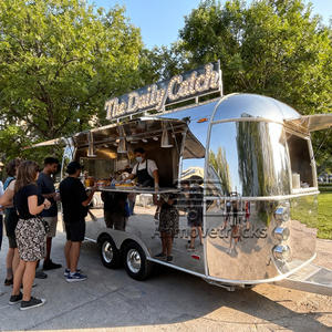 Remolque de Comida Económico, Camión de Hot Dogs, Hamburguesas, Barbacoa de Carbón, Tacos, <span class=keywords><strong>Pollo</strong></span> Frito, con Freidoras, Estufa y Parrilla - Product Image 4