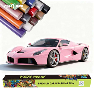 Vinilo para Rotulación de Vehículos PET Cast HD Brillante Metálico Rojo Morganita, Película PET que Cambia de Color, Rollo Completo, Adhesivos para Autos - Product Image 1