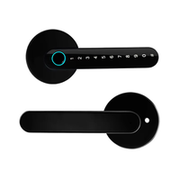 Serrure intelligente en alliage d'aluminium, WiFi, application Tuya, empreinte digitale, mot de passe, carte-clé, serrure de porte, porte en bois de bureau