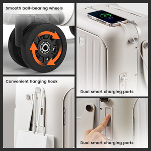 <span class=keywords><strong>Valigia</strong></span> Trolley per Bambini 20 Pollici con Guscio Rigido, Porta USB e Apertura Laterale, Certificata CE RoHS, con Seduta per Bambini - Product Image 6