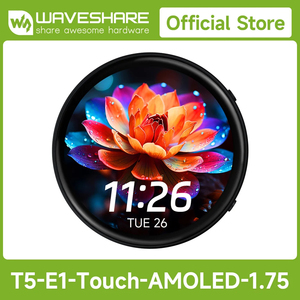 Waveshare Tuya T5-E1, Placa de Desarrollo AMOLED Redonda de 1.75 Pulgadas, 466*466, Interfaz QSPI, Compatible con Tuya Smart Global AI Cloud K673 - Product Image 4