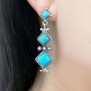 Orecchini Pendenti Geometrici per Donne, Stile Vintage Bohémien, Accessori per Orecchie da Indossare Quotidianamente - Product Image 3