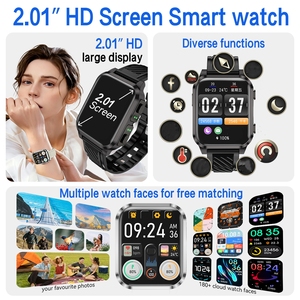 OEM 2025 트렌딩 AIMB-Z20 안드로이드 스마트 손목밴드 이어버드 TWS 2-in-1 음악 플레이어 크로노그래프 심박수 웨어러블 기기 - Product Image 6