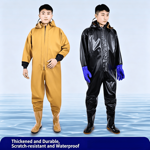 Jecool - <span class=keywords><strong>Vadeadores</strong></span> de PVC con Capucha y Botas Impermeables Integradas, 5000-10000 mm, Resistentes, <span class=keywords><strong>para</strong></span> Camarones/Camarones de Río/Peces - Product Image 2
