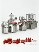 Machine de remplissage et d'emballage de jus pour la production des petites entreprises avec systèmes automatiques de formage et de scellage de cartons.