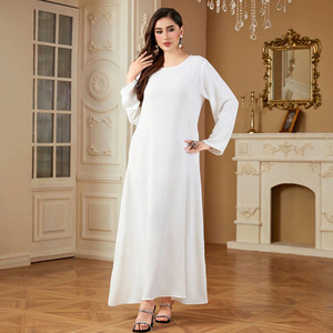 Nouvelle Arrivée - Robe Musulmane Basique à Manches Longues et Col Intégré, <span class=keywords><strong>Djellaba</strong></span> - Abaya Automne/Hiver Printemps pour Culte et Mariages 2026 - Product Image 1