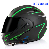 Casque Modulable à Succès DOT Allemand avec Intercom Bluetooth Intégré pour Motocross et Moto