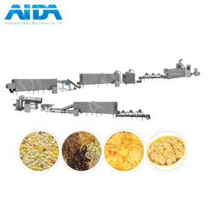 Corn Flakes Filled Puffs Breakfast <strong>Cereal</strong> Processing Line Heat Exchanger Mixer for Fruit Snacks Automatic High Efficiency Food - Product Image 2