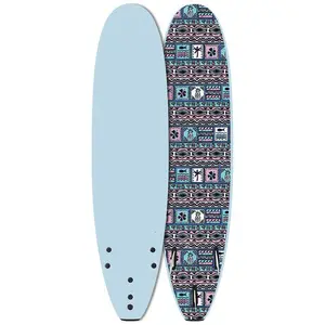 Tabla de surf personalizada popular al por mayor, Longboard de fibra de vidrio con núcleo de espuma