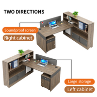 Nouveaux modèles Poste de travail modulaire pour le personnel de bureau Bureau moderne Bureau 3 4 5 personnes Poste de travail Table Cloisons de bureau