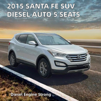 Voitures d'occasion Santa Fe 2015, SUV, diesel, automatique, 5 places, 2 roues motrices, sièges à mémoire de forme LED, sièges lumineux