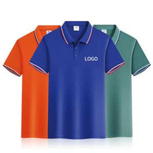 เสื้อโปโลสั่งทำขายส่ง คุณภาพสูง สำหรับทุกเพศ พิมพ์ลายปักโลโก้ แฟชั่นลำลอง ระบายอากาศ แห้งเร็ว เสื้อกอล์ฟ - Product Image 3