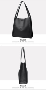 Bolso de Mano Popular de Cuero PU Simple, Bolso Tipo Cubo, Bolso de Mano de Diseño de Lujo, Bolso Tote, Bolso de Hombro Diagonal para Mujer - Product Image 4