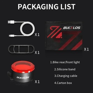 OEM/ODM bucklos xe đạp ánh sáng <span class=keywords><strong>COB</strong></span> phía trước đèn phía sau dẫn có thể sạc lại núi đường xe đạp đèn MTB đuôi ánh sáng đi xe đạp Đèn Pin - Product Image 5