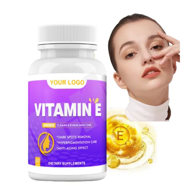 Ausreson Supplement Hair Care Vitamin E Softgel 180 mg 400 Price Halal Vitamin E Capsules for Face Skin Whitening