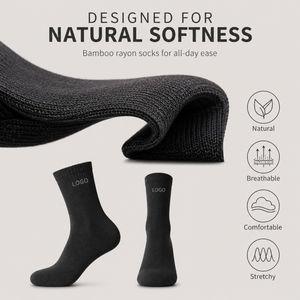 Calcetines de Hombre con Logotipo Personalizado al por Mayor, Calcetines de Algodón Formales para Negocios y Trabajo, Empaque en Caja de Regalo, Bordado Personalizado Disponible - Product Image 5