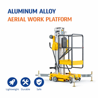 4-12m Aluminium legierung Electric Man Lift CE 4m 6m 8m 10m 12m Mini Scheren hub tisch Erhöhter kleiner elektrischer Hub tisch