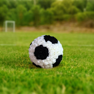 Flor de Rosa Artificial de la Temporada <span class=keywords><strong>FIFA</strong></span> 2026, Juguete de Fútbol con Forma de Mini Balón de Rosa, Decoración de Rosa Blanca, Regalo de Rosa Blanca, Decoración para Eventos - Product Image 1