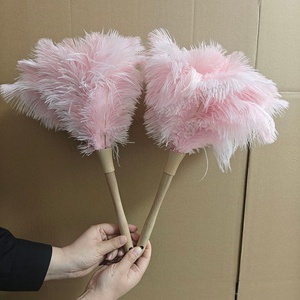 Brosse à plumes d'autruche antistatique pour le nettoyage domestique, prix d'usine, logo personnalisé, vente en gros - Product Image 5