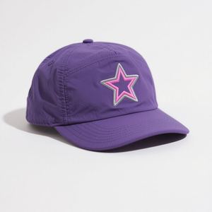 OBM批发5面板帽，带定制反光标志100% 尼龙5面板野营帽，带定制反光标志 - Product Image 4
