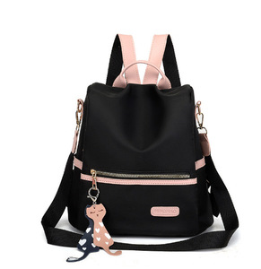 Mochila <span class=keywords><strong>Oxford</strong></span> Antirrobo de 3 Vías para Mujer, con Marco Externo, Impermeable, Cierre de Cremallera, Forro de Poliéster, Diseño <span class=keywords><strong>Dama</strong></span> - Product Image 5