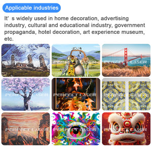 Mesin Printer Dinding 3D Profesional Otomatis, Robot Printer Vertikal 3D untuk Pencetakan Mural UV pada Wallpaper dan Lukisan Dinding - Product Image 2