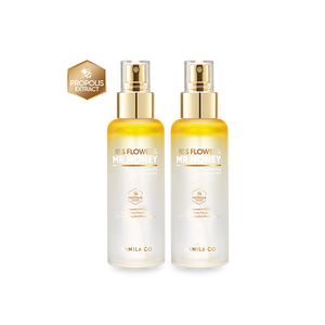 Vanillaco Mr. miele Miss Flower propoli che ringiovanisce ampolle nebbia Duo Set di Toner per la pelle vegana Niacinamide AHA schiarente - Product Image 1