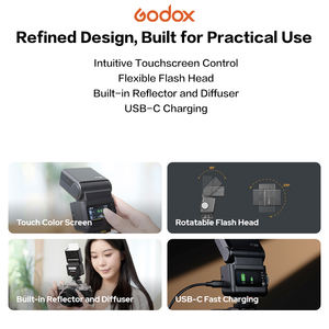 แฟลช Godox รุ่น IT32 พร้อม X5C ในตัว ทริกเกอร์ TTL HSS หน้าจอสัมผัส ไร้สาย ชุดอุปกรณ์ติดตั้งนอกกล้อง แบบแม่เหล็ก สำหรับกล้อง <span class=keywords><strong>Canon</strong></span> - Product Image 5