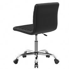 Nouveau design <span class=keywords><strong>de</strong></span> coiffeuse noire à dossier moyen, chaises <span class=keywords><strong>de</strong></span> <span class=keywords><strong>bar</strong></span> <span class=keywords><strong>de</strong></span> jeu pivotantes en cuir et <span class=keywords><strong>de</strong></span> bureau sans bras pour adultes et enfants - Product Image 4