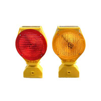 Feux de signalisation de chantier portables jaunes/rouges à LED de qualité supérieure, puissants, avec garantie de 3 ans, de qualité professionnelle, -40~80°C