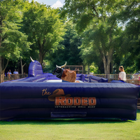 Vente en gros - Nouveauté : Machine de Bull Riding Gonflable en PVC U-Rides 1500W 5x4m, Installation Facile, Capacité 1 Personne pour Fêtes et Divertissement