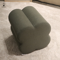 2025 nouveau Pouf personnalisé fleur forme Design maison chambre meubles dressing maquillage repose-pieds canapé tabouret