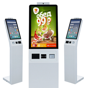 32 "tự dịch vụ điện dung màn hình cảm ứng kiosk rk3568 rk3588 <span class=keywords><strong>Android</strong></span> 11 pcap Máy thanh toán với máy in & máy quét mã vạch - Product Image 1