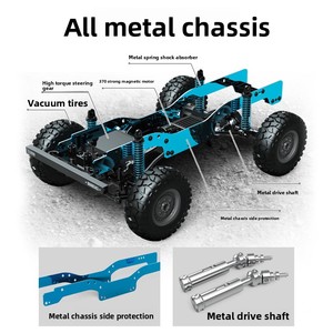 Véhicule tout-terrain électrique télécommandé RC en plastique à l'échelle réelle 4x4 pour bébés garçons, modèle de voiture <span class=keywords><strong>jouet</strong></span> - Product Image 3