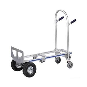 Chariot à main en <span class=keywords><strong>Aluminium</strong></span> HT1888 à double usage <span class=keywords><strong>brouette</strong></span> industrielle <span class=keywords><strong>brouette</strong></span> à <span class=keywords><strong>roues</strong></span> robustes - Product Image 3