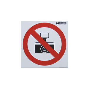 Cartello 'Fotografia Proibita' 10,5x10,5 cm. - Product Image 2