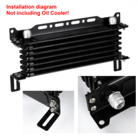 Kit de Soporte Universal para Enfriador de Aceite, Adaptador de Radiador para Enfriador de Aceite de Transmisión, Kit de Montaje Ajustable
