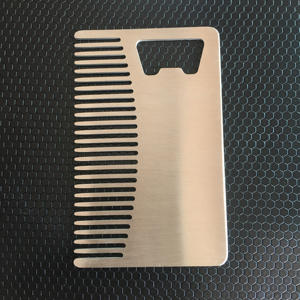 Wholesale Creative <strong>Man</strong> Beard Comb Bottle Opener Credit <strong>Card</strong> Bottle Opener - Product Image 4